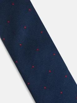 Silbon Corbatas Y Pajaritas-Corbata kids micropuntos azul marino Azul marino