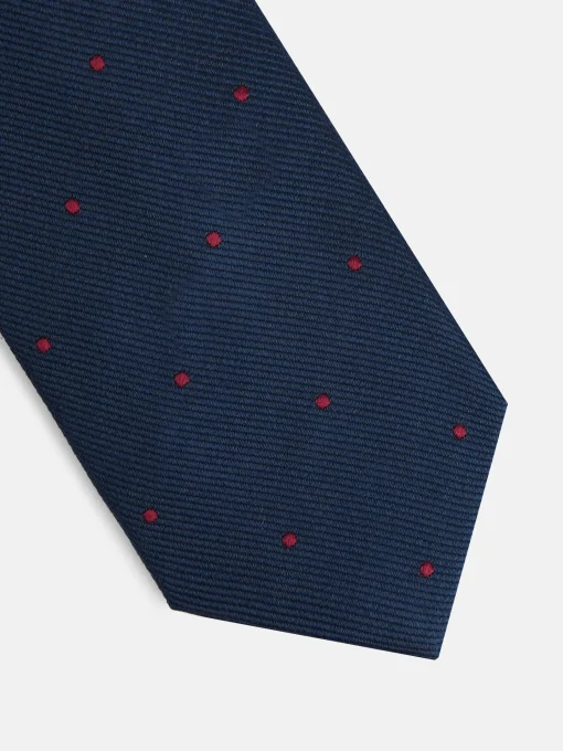 Silbon Corbatas Y Pajaritas-Corbata kids micropuntos azul marino Azul marino