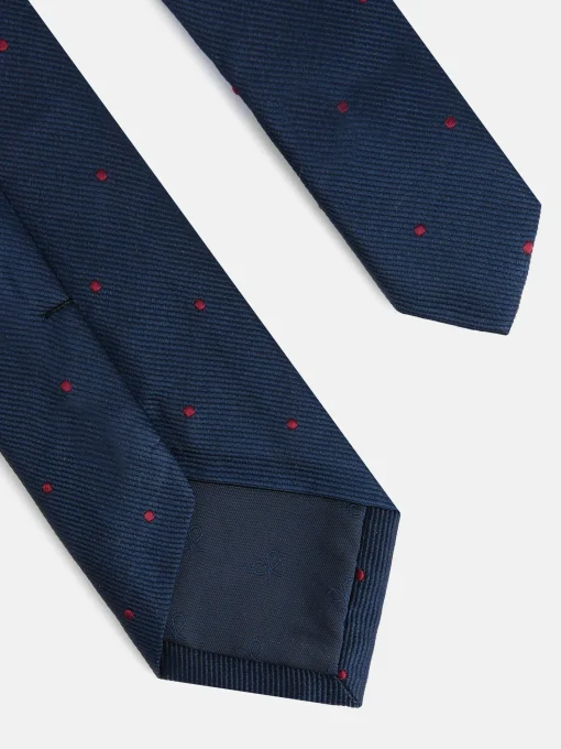 Silbon Corbatas Y Pajaritas-Corbata kids micropuntos azul marino Azul marino