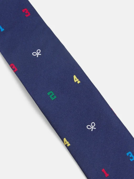 Silbon Corbatas Y Pajaritas-Corbata kids raquetas y numeros Sin color