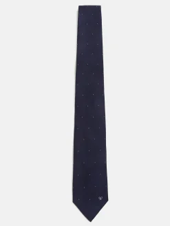 Silbon Accesorios·Corbatas, Pajaritas Y Pañuelos-Corbata micropunto marino Blanco