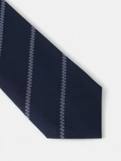 Silbon Accesorios·Corbatas, Pajaritas Y Pañuelos-Corbata motivo franja raquetas azul marino Azul marino