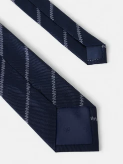 Silbon Accesorios·Corbatas, Pajaritas Y Pañuelos-Corbata motivo franja raquetas azul marino Azul marino