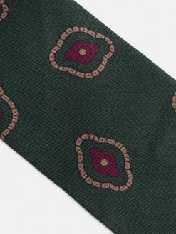 Silbon Accesorios·Corbatas, Pajaritas Y Pañuelos-Corbata motivo irregular geometrico Verde