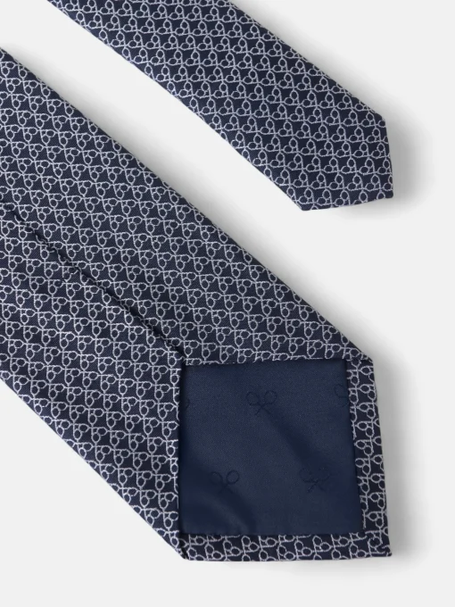 Silbon Accesorios·Corbatas, Pajaritas Y Pañuelos-Corbata motivo multiraquetas azul marino Azul marino