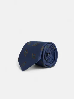 Silbon Accesorios·Corbatas, Pajaritas Y Pañuelos-Corbata motivo rombo azul marino Azul marino