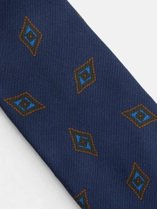 Silbon Accesorios·Corbatas, Pajaritas Y Pañuelos-Corbata motivo rombo azul marino Azul marino