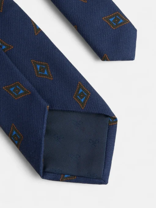 Silbon Accesorios·Corbatas, Pajaritas Y Pañuelos-Corbata motivo rombo azul marino Azul marino