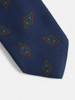 Silbon Accesorios·Corbatas, Pajaritas Y Pañuelos-Corbata motivo rombo azul marino Azul marino