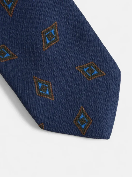 Silbon Accesorios·Corbatas, Pajaritas Y Pañuelos-Corbata motivo rombo azul marino Azul marino