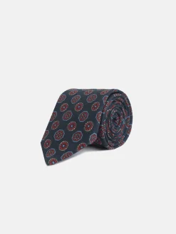 Silbon Accesorios·Corbatas, Pajaritas Y Pañuelos-Corbata motivos ingleses azul marino Azul marino
