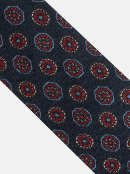 Silbon Accesorios·Corbatas, Pajaritas Y Pañuelos-Corbata motivos ingleses azul marino Azul marino