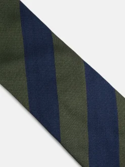 Silbon Accesorios·Corbatas, Pajaritas Y Pañuelos-Corbata rayas marino Verde