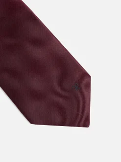 Silbon Accesorios·Corbatas, Pajaritas Y Pañuelos-Corbata lisa Burdeos