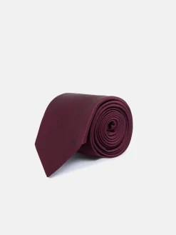 Silbon Accesorios·Corbatas, Pajaritas Y Pañuelos-Corbata lunares Burdeos