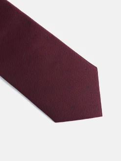 Silbon Accesorios·Corbatas, Pajaritas Y Pañuelos-Corbata mini puntos Burdeos