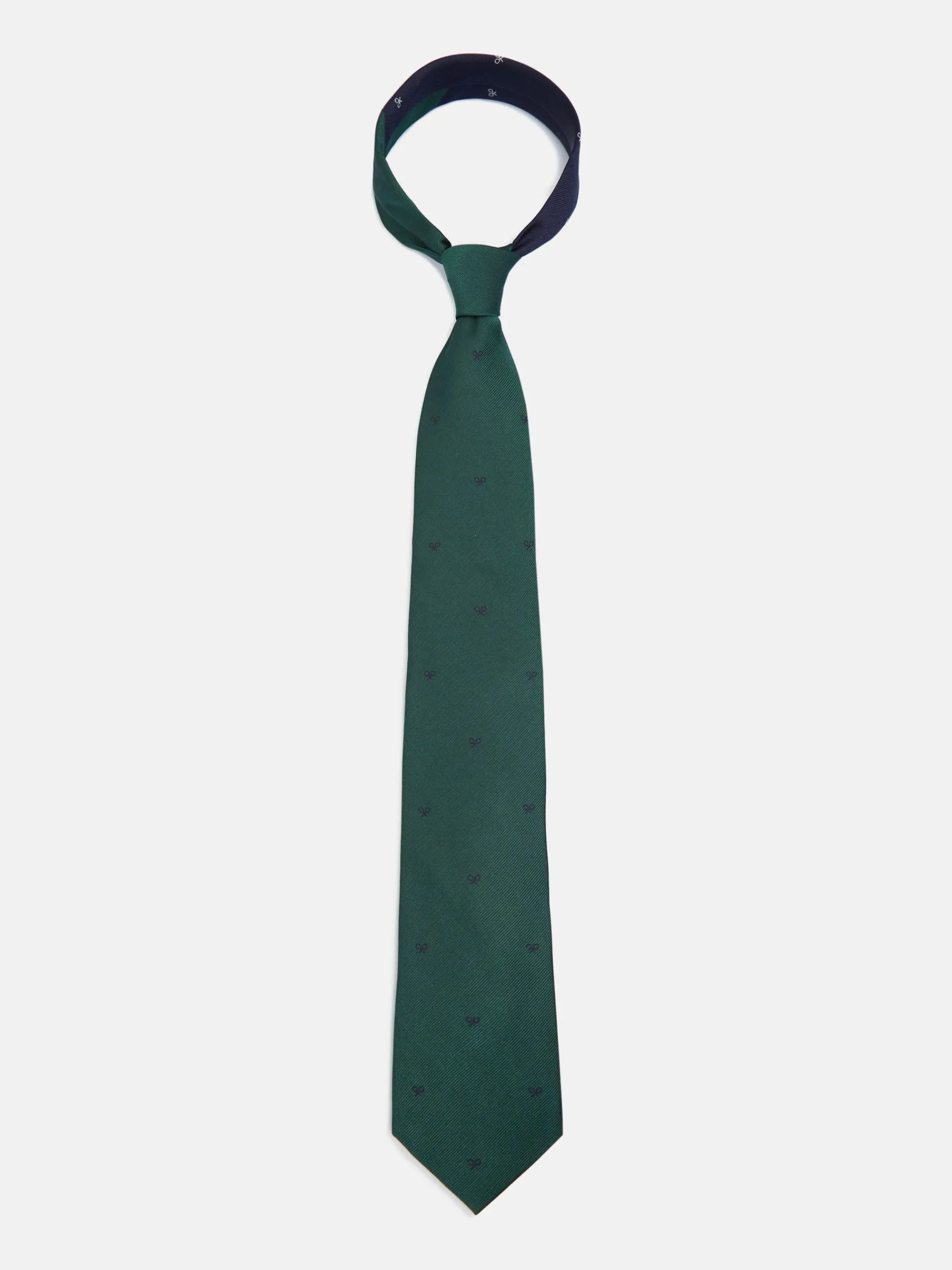 Silbon Accesorios·Corbatas, Pajaritas Y Pañuelos-Corbata motivos raquetas Verde