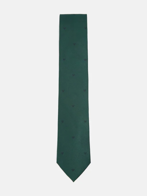 Silbon Accesorios·Corbatas, Pajaritas Y Pañuelos-Corbata motivos raquetas Verde