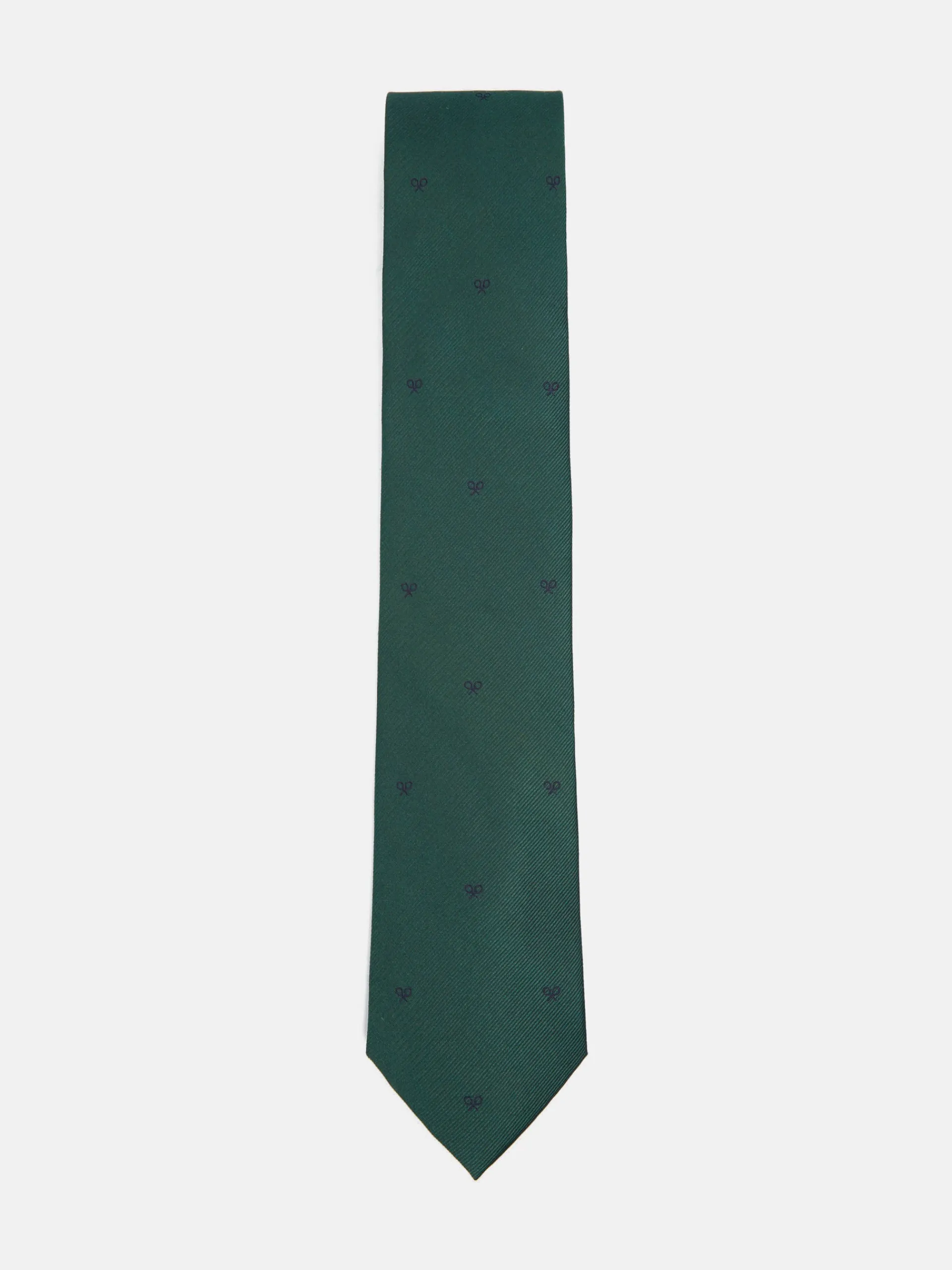 Silbon Accesorios·Corbatas, Pajaritas Y Pañuelos-Corbata motivos raquetas Verde