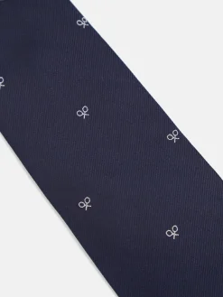 Silbon Accesorios·Corbatas, Pajaritas Y Pañuelos-Corbata motivos raquetas azul marino Azul marino