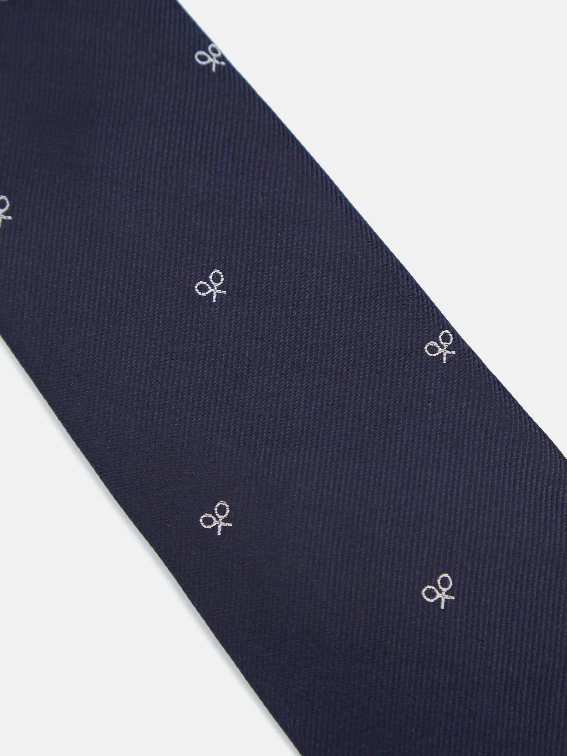 Silbon Accesorios·Corbatas, Pajaritas Y Pañuelos-Corbata motivos raquetas azul marino Azul marino