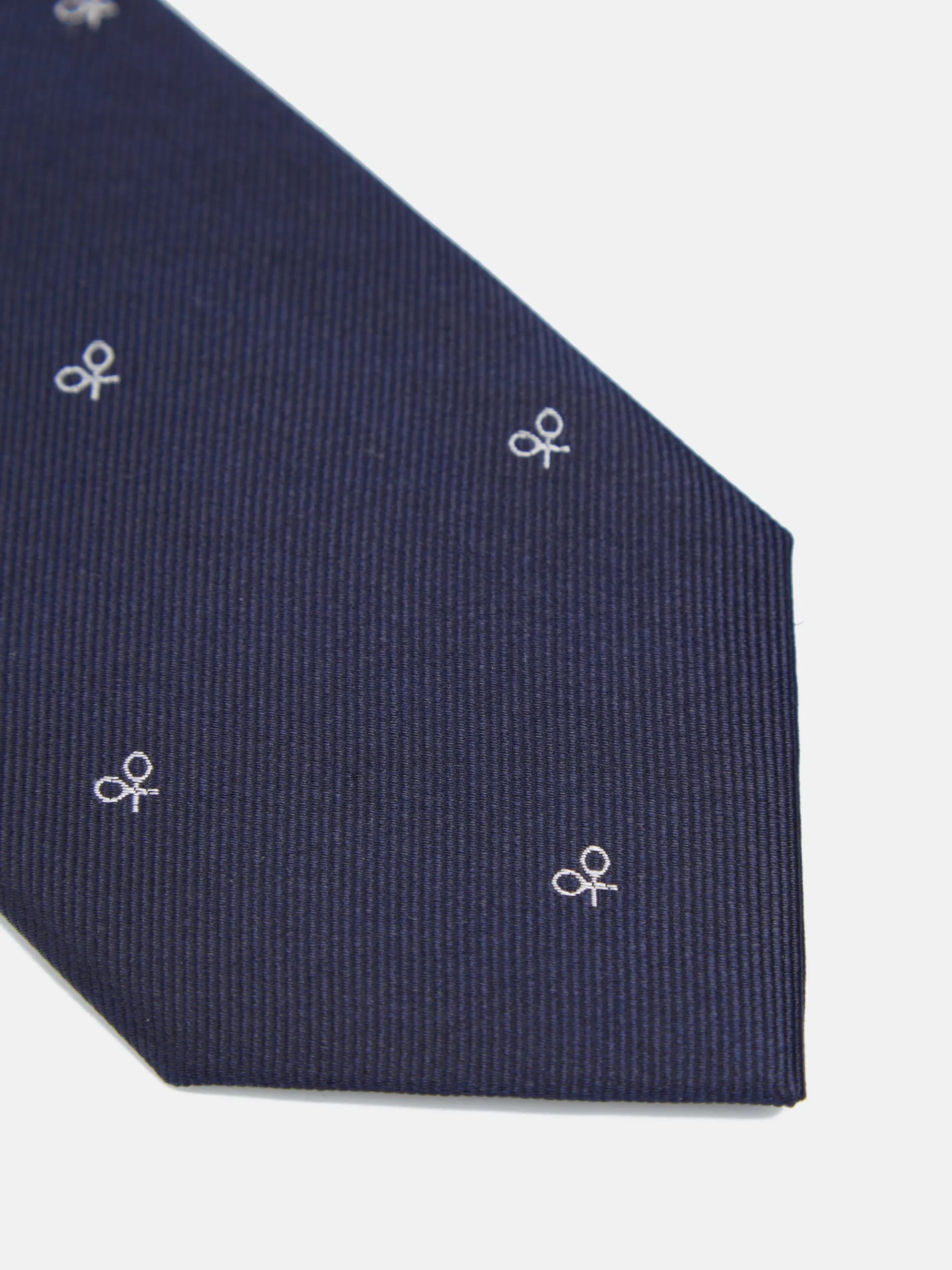 Silbon Accesorios·Corbatas, Pajaritas Y Pañuelos-Corbata motivos raquetas azul marino Azul marino