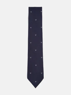 Silbon Accesorios·Corbatas, Pajaritas Y Pañuelos-Corbata motivos raquetas azul marino Azul marino