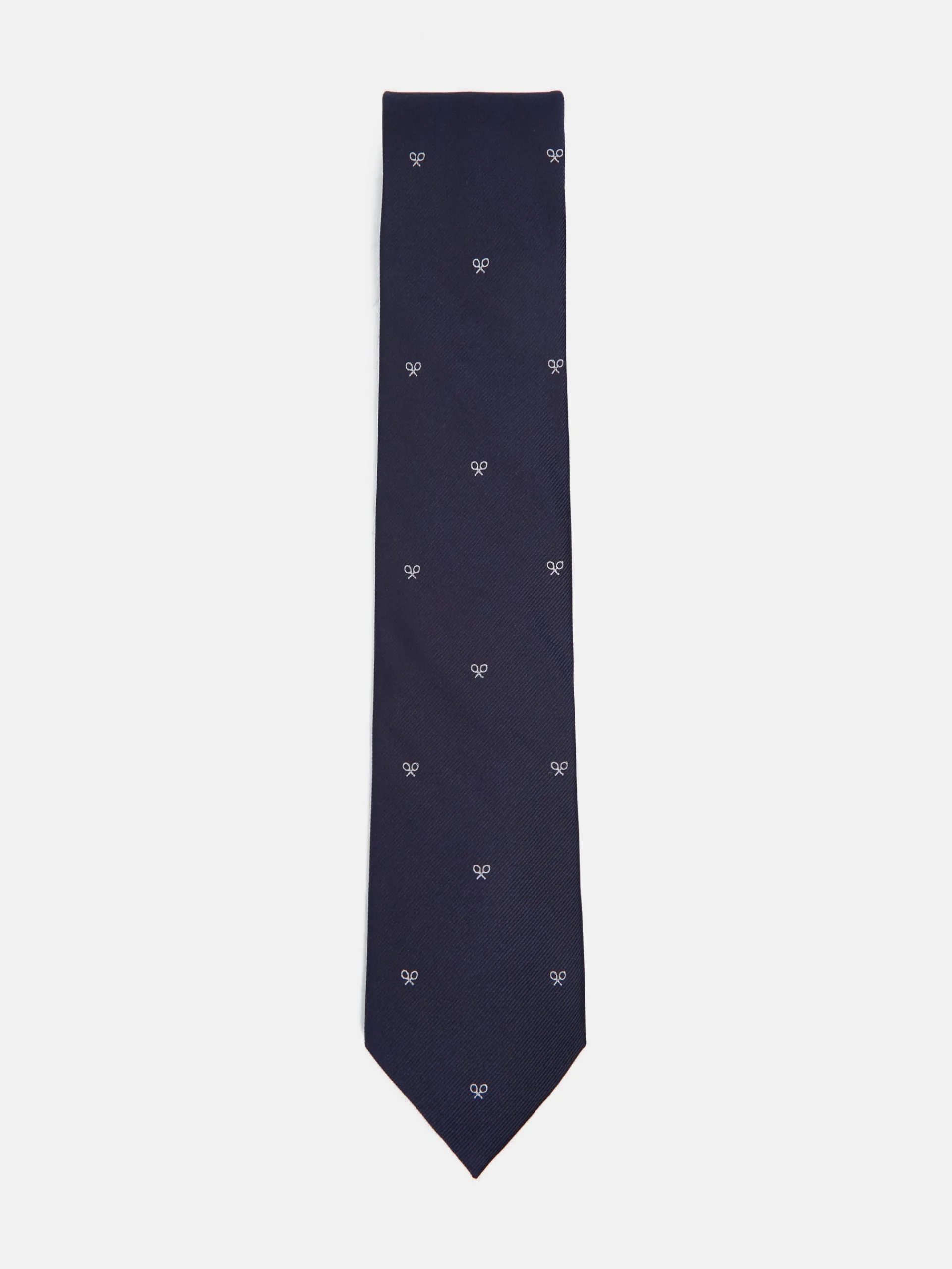 Silbon Accesorios·Corbatas, Pajaritas Y Pañuelos-Corbata motivos raquetas azul marino Azul marino
