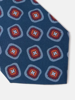 Silbon Accesorios·Corbatas, Pajaritas Y Pañuelos-Corbata silk motivo Azul