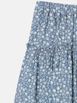 Silbon Vestidos Y Faldas-Falda girl estampado flores azul claro Azul claro