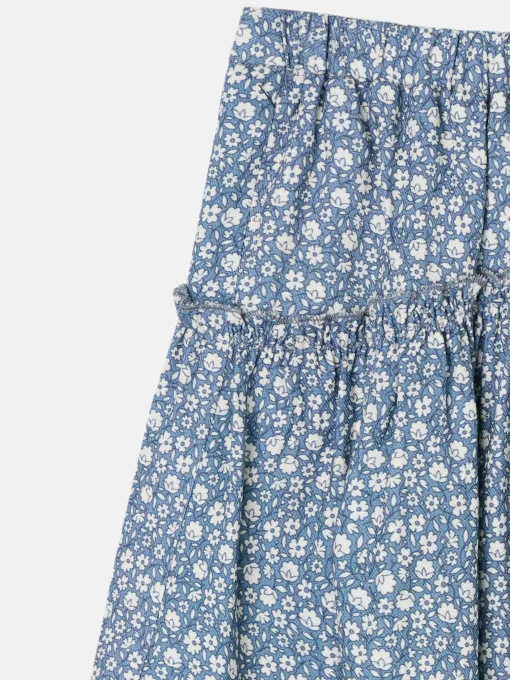 Silbon Vestidos Y Faldas-Falda girl estampado flores azul claro Azul claro