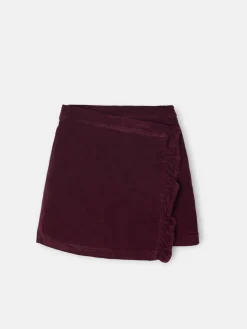 Silbon Vestidos Y Faldas-Falda girl volante pana Granate