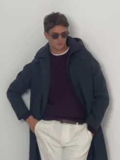 Silbon Smart Casual·Abrigos Y Cazadoras-Gabardina azul marino Azul marino