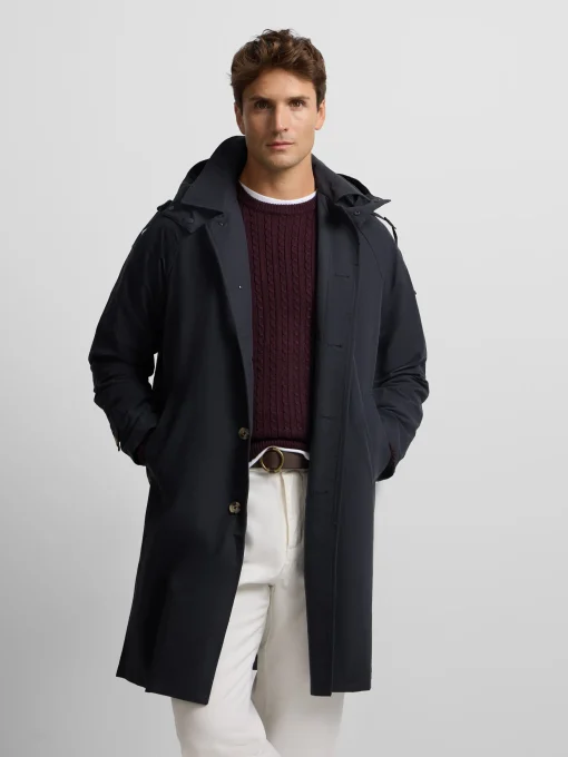 Silbon Smart Casual·Abrigos Y Cazadoras-Gabardina azul marino Azul marino
