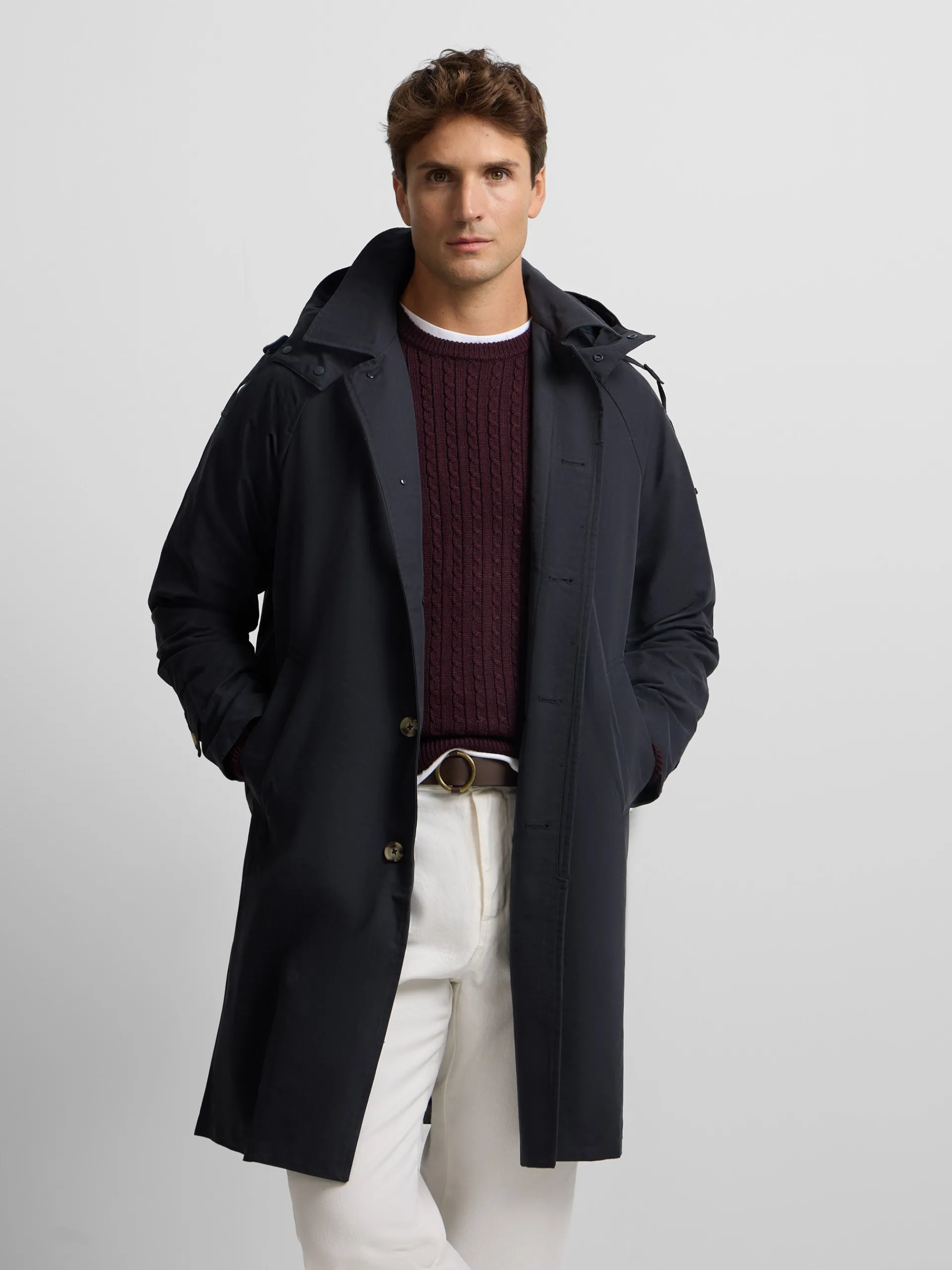 Silbon Smart Casual·Abrigos Y Cazadoras-Gabardina azul marino Azul marino