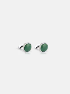 Silbon Pequeña Marroquinería·Cinturones, Tirantes Y Gemelos-Gemelo piedra Verde