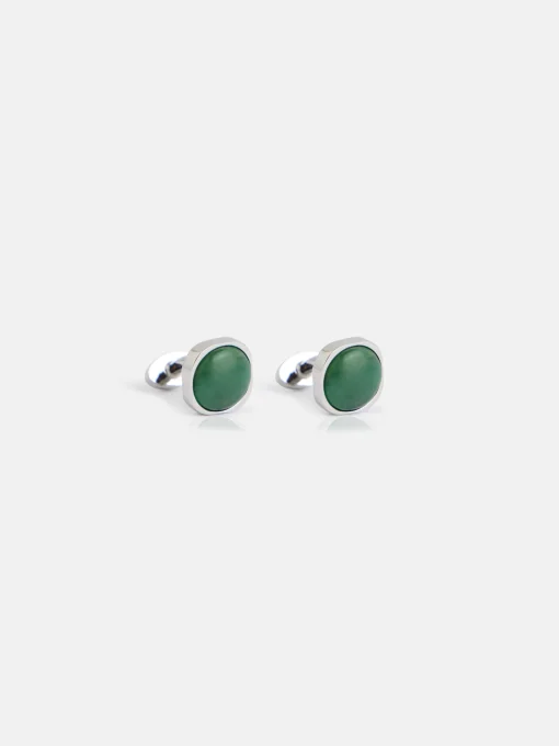 Silbon Pequeña Marroquinería·Cinturones, Tirantes Y Gemelos-Gemelo piedra Verde