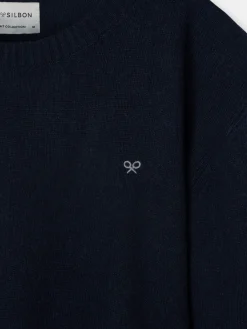 Silbon Smart Casual·Jerséis Y Cárdigan-Jersey clasico warm azul marino Azul marino