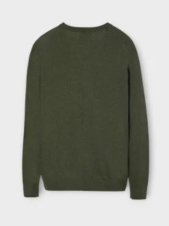 Silbon Smart Casual·Jerséis Y Cárdigan-Jersey classic cuello pico Verde