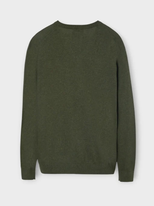 Silbon Smart Casual·Jerséis Y Cárdigan-Jersey classic cuello pico Verde