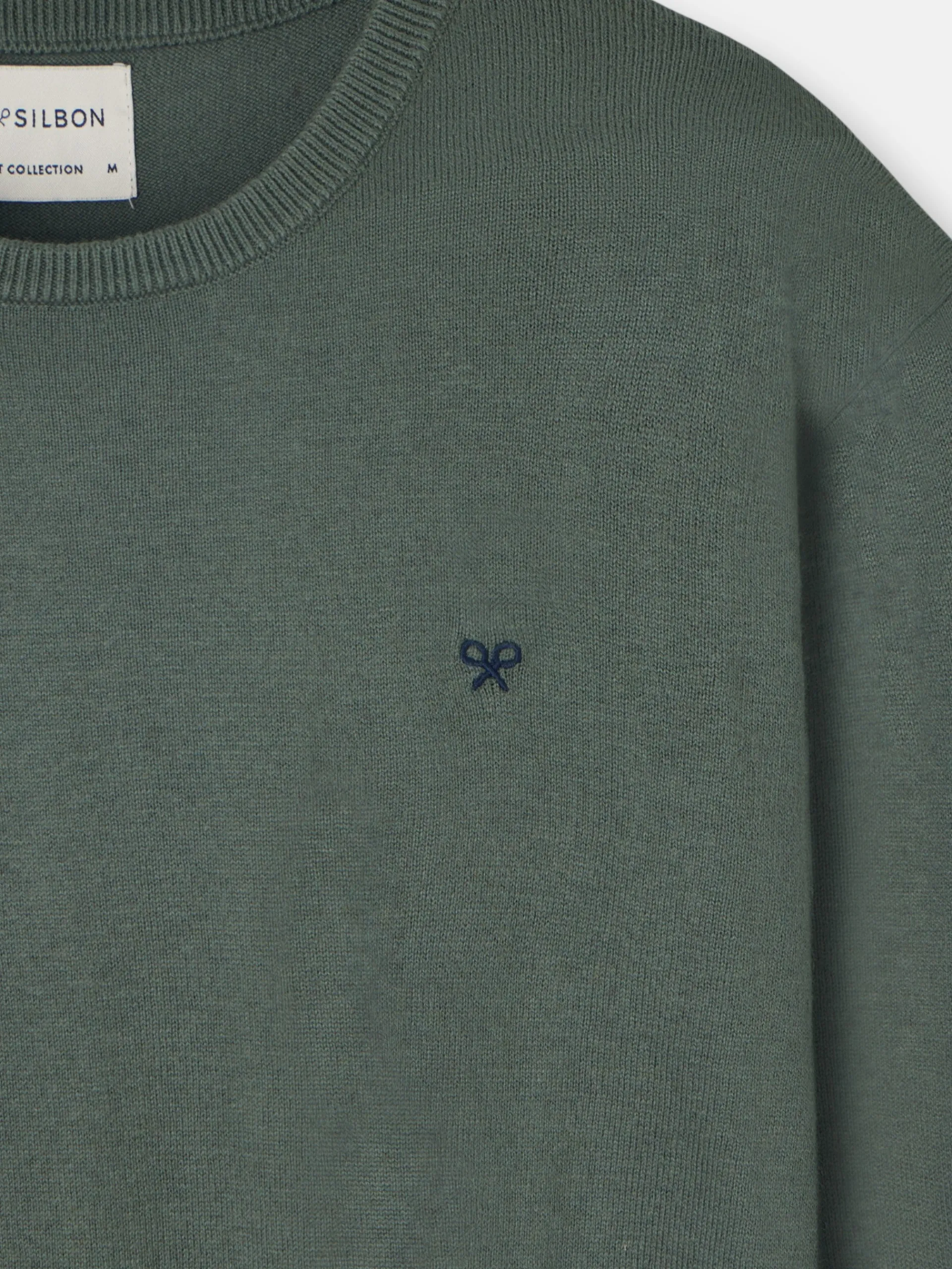 Silbon Smart Casual·Jerséis Y Cárdigan-Jersey classic cuello redondo verde claro Verde claro