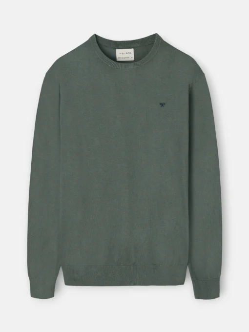 Silbon Smart Casual·Jerséis Y Cárdigan-Jersey classic cuello redondo verde claro Verde claro