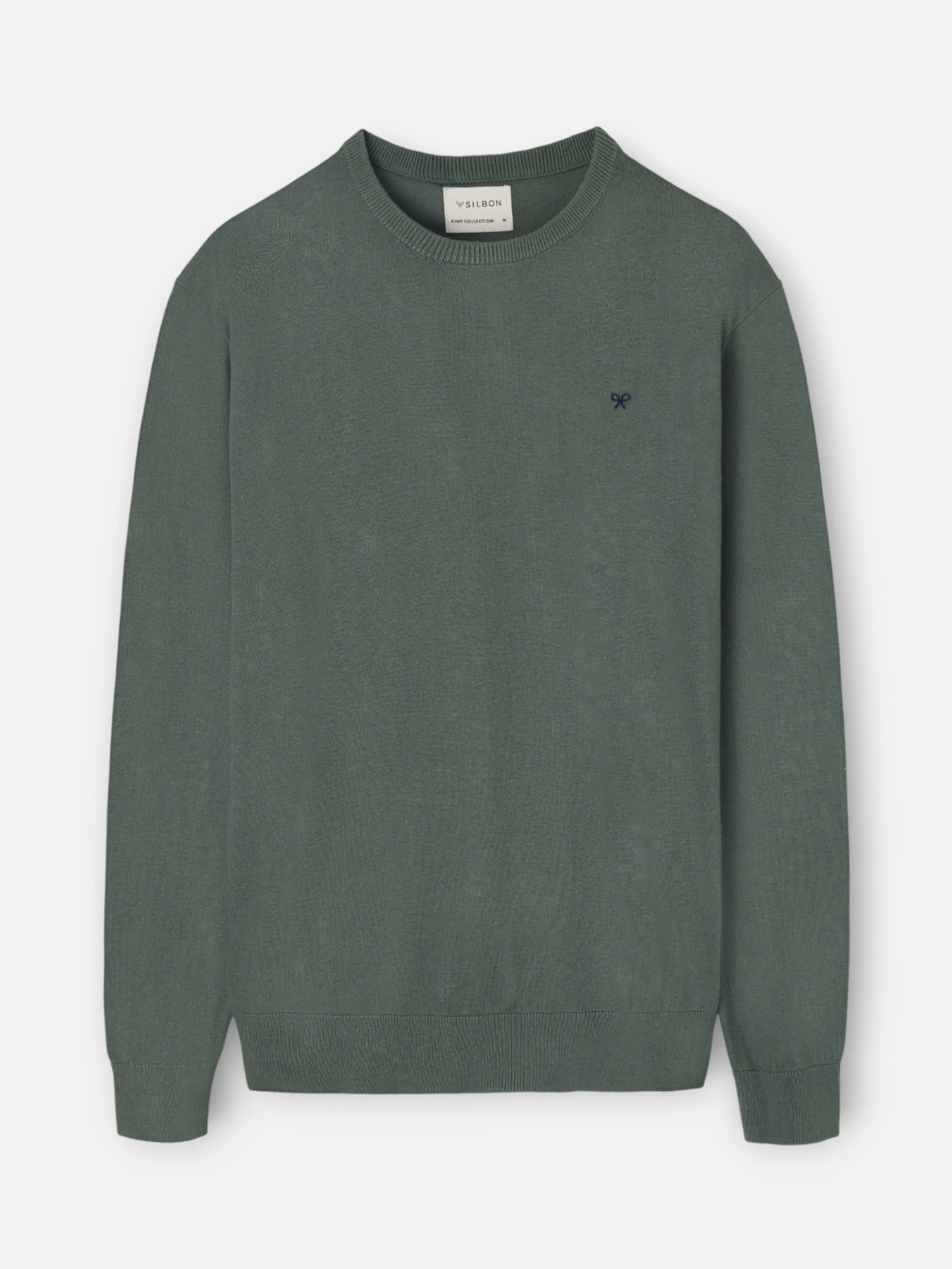 Silbon Smart Casual·Jerséis Y Cárdigan-Jersey classic cuello redondo verde claro Verde claro