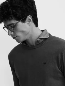 Silbon Smart Casual·Jerséis Y Cárdigan-Jersey classic cuello redondo verde claro Verde claro
