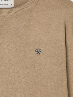 Silbon Smart Casual·Jerséis Y Cárdigan-Jersey classic cuello redondo beige oscuro Beige oscuro