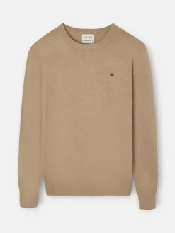 Silbon Smart Casual·Jerséis Y Cárdigan-Jersey classic cuello redondo beige oscuro Beige oscuro