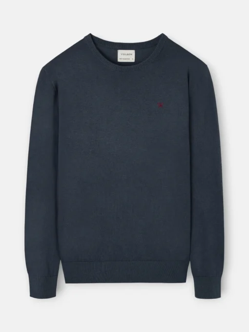 Silbon Smart Casual·Jerséis Y Cárdigan-Jersey classic cuello redondo azul Gris