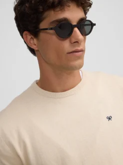 Silbon Smart Casual·Jerséis Y Cárdigan-Jersey classic cuello redondo beige claro Beige claro