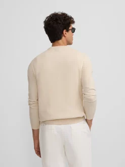 Silbon Smart Casual·Jerséis Y Cárdigan-Jersey classic cuello redondo beige claro Beige claro