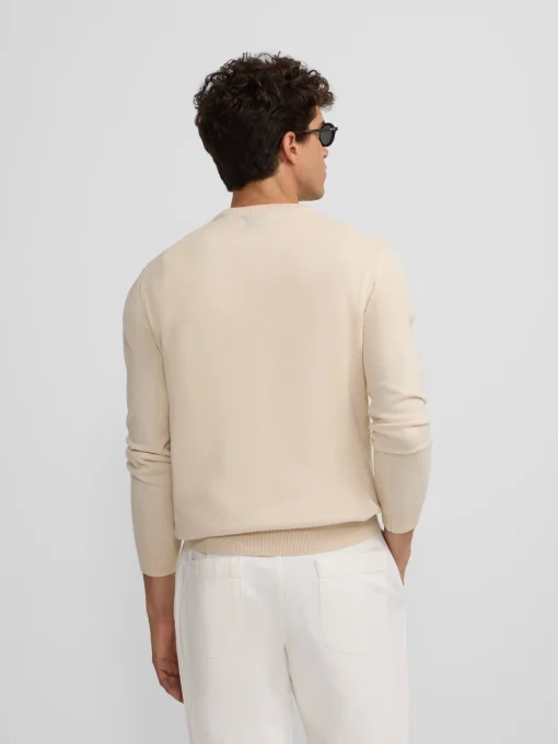 Silbon Smart Casual·Jerséis Y Cárdigan-Jersey classic cuello redondo beige claro Beige claro